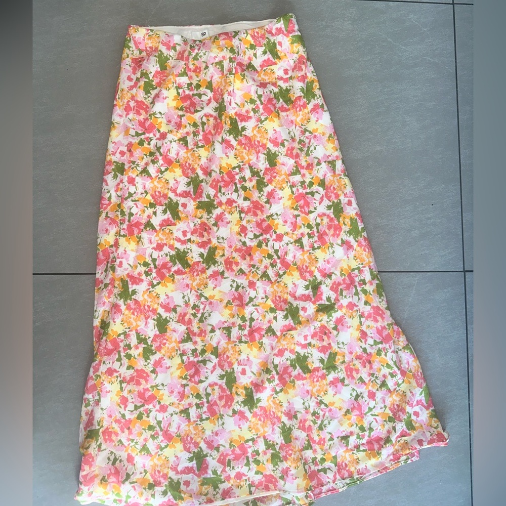 Nordstrom bp floral maxi skirt